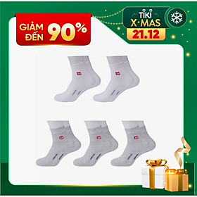 Combo 5 Đôi Tất Nam Vớ Nam Cổ Dài Sợi Cotton Mix Màu