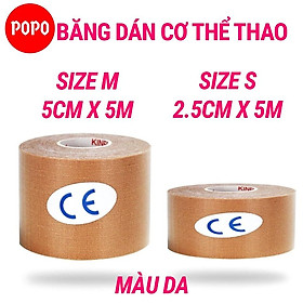 Băng keo dán cơ thể thao POPO chất liệu cao cấp chống chấn thương, bảo vệ trong quá trình tập gym