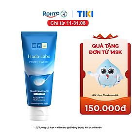 Sữa rửa mặt dưỡng trắng Hada Labo Perfect White Tranexamic Acid Cleanser 80g