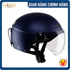 Mũ Bảo Hiểm 1/2 - Có Kính -Asia MT-106K - Hàng Chính Hãng, Bảo Hành 1 năm