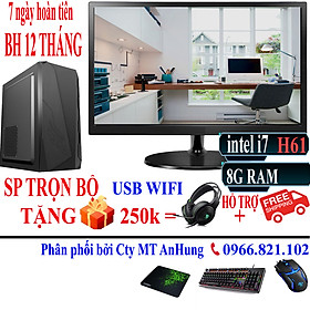 Bộ máy tính để bàn VLimited Cao Cấp i7/8G/ SSD/HDD/Màn dùng Văn Phòng, GAME sản phẩm trọn bộ - Hàng chính hãng