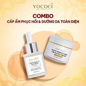Bộ 2 sản phẩm dưỡng trắng Yococi (Kem Face 20g + Serum 20ml)