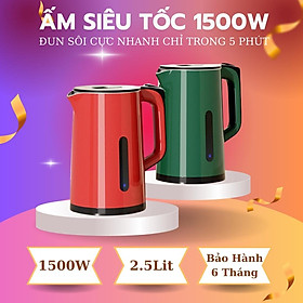 [HLA] Ấm Siêu Tốc 2 Lớp CKD - ST19, Công Suất Lớn 1500W, Ấm Đun Nước Siêu Tốc Dung Tích 2.5L An Toàn Tiết Kiệm Điện