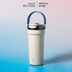 Mua Ly giữ nhiệt thép phủ sứ LocknLock Blissoul Cafe Ceramic Tumbler 700ml LHC4440 có quai xách  - Hàng Chính Hãng - JoyMall