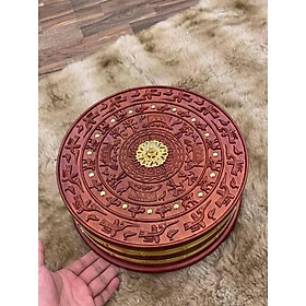 Mua HỘP ĐỰNG BÁNH KẸO TRỐNG ĐỒNG GỖ HƯƠNG