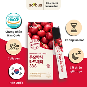 Sorbus Thạch Collagen Montmorency Tart Cherry 38.8 200mg (7 ngày)