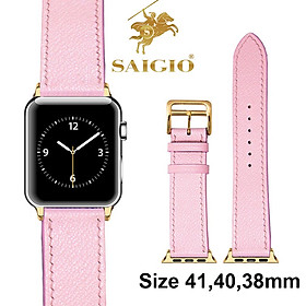 Dây Apple Watch 41mm 40mm 38mm, Chất Liệu Da Bò Cao Cấp, Dây Đeo Phong Cách Cổ Điển, Đơn Giản Và Tinh Tế, Tương Thích Các Phiên Bản Series 9/8/7/6/5/4/3/2/1/SE/SE2