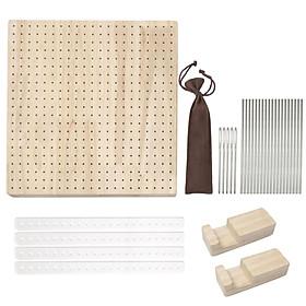 Crochet Board Wood with 20  Odor Free for DIY Beginners Craft Weave