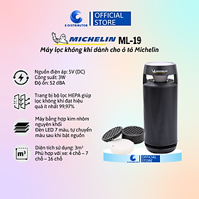 Máy lọc không khí và khử mùi xe hơi Michelin ML-19 - Hàng chính hãng