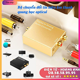 Mua Bộ chuyển đổi tín hiệu âm thanh quang học Optical ra audio AV  tặng kèm dây nguồn và dây quang 1m