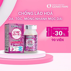 Collagen Viên Nhật Bản Hỗ Trợ Ngăn Ngừa Lão Hóa Đẹp Da Hộp 90 Viên