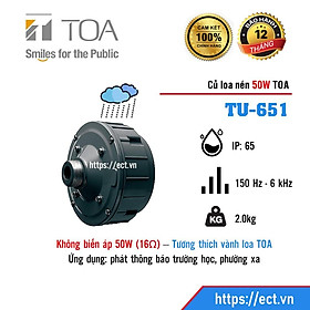 Mua Củ loa phóng 50W không biến áp indonesia  dùng thông báo phường  xã  xe lưu động: TOA TU-651