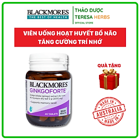 Viên Uống Hoạt Huyết Bổ Não Blackmores Ginkgo Forte Hộp 40 viên