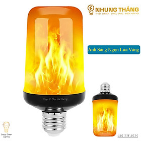 Bóng Đèn Led Tạo Hiệu Ứng Ngọn Lửa Cháy Độc Đáo - Đui E27 - Ánh Sáng Siêu Sáng, Siêu Tiết Kiệm Điện