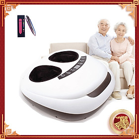 Máy Massage Chân (Lòng bàn chân, Chân, Ngón chân) | Liệu pháp mát xa từ áp suất không khí và con lăn nhiệt, Massage theo phương pháp Shiatsu Nhật Bản - Hàng nhập khẩu - Tặng kèm Máy massage cầm tay mini - Giao màu ngẫu nhiên