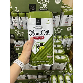 Set 2 chai Dầu oliu ăn kiêng 0 Calo eat clean, keto, gymer Member's mark 198g - olive oil