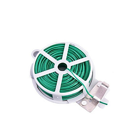 Mua Cuộn dây buộc đồ  buộc cây cảnh đa năng 50m (Dây nhựa  lõi kẽm)- Cuộn dây kẽm bọc nhựa dùng để buộc cây cảnh  hoa lan