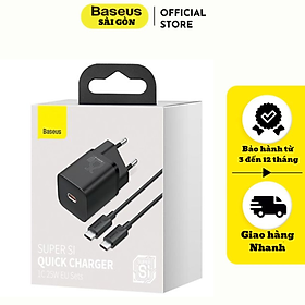 Mua Bộ sạc nhanh Baseus Super Si Quick Charger 1C 25W TZCCSUP- Hàng chính hãng