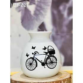 Mua Bình Decor- cắm hoa  dáng giỏ cua. Gốm sứ Bát Tràng