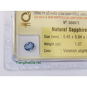 Mua  HCM  Viên đá Sapphire xanh biển - Đá phong thủy kiểm định tự nhiên - Diệp Linh