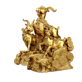 Mua Tam Dương 3 con dê tam thế Tam dương Khai Thái bằng đồng thau cỡ đại