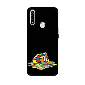 Ốp Lưng in cho Oppo A31 Mẫu Rubik Màu Nước - Hàng Chính Hãng