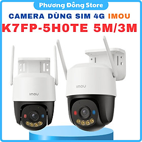 CAMERA DÙNG SIM 4G IMOU K7FP-5H0TE 5MP/ K7FP-3H0TE 3MP - Xoay 360 Độ, Đàm thoại 2 chiều, Màu Đêm, Phát hiện chuyển động