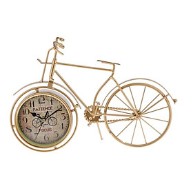 Rustic Bicycle Clock Bike Shaped  Table Clock Beside Bed Home Decor