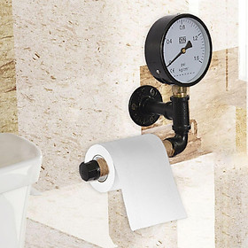 Toilet Paper Roll Holder Floating Water Pipe Rack for Kitchen Bathroom