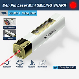 Đèn Pin Mini Laser SMILING SHARK Tích Hợp Sạc Điện Thoại - Home and Garden