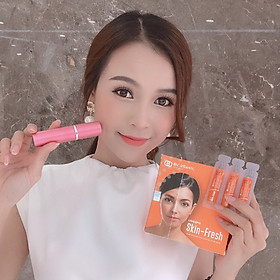 Skin Fresh - Bào tử lợi khuẩn dạng xịt bay mụn, kháng khuẩn, trắng mịn da combo 2 hộp(6 tỷ lợi khuẩn sống/5ml dành cho da mụn mủ, mụn bọc, mụn cám,viêm da và người dị ứng kem trộn, kem lột da)
