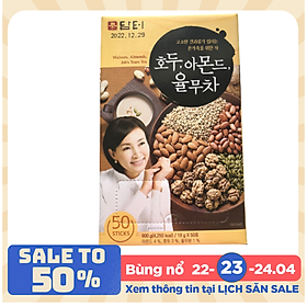 Bột ngũ cốc Damtuh Hàn Quốc 900g (1 hộp 50 gói, mỗi gói 18g)
