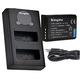 Pin sạc Ver 2 Kingma cho Canon LP-E10, Hàng chính hãng