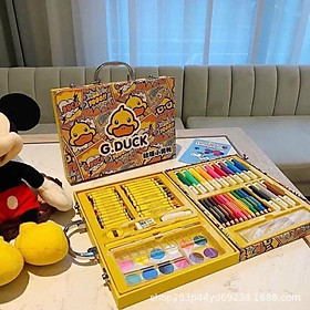 Mua HỘP VALI BỘ BÚT MÀU VẼ  VỊT VÀNG GDUCK CAO CẤP  67 CHI TIẾT CHO BÉ - MÀU VẼ ĐA NĂNG  CỨNG CÁP  BỀN ĐẸP  BẮT MẮT