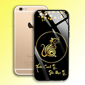 Ốp Lưng Họa Tiết Ánh Kim Vàng cho điện thoại Iphone 6 / 6S - 03001 7981 MOUSE03 - Chuột Vàng - Hàng Chính Hãng