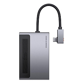 Mua Hub chuyển đổi 6 trong 1 Baseus Magic Multifunctional có kẹp giữ tiện lợi CAHUB-DA0G - Hàng chính hãng.