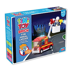 Đồ chơi lắp ráp xe cứu hỏa có thang nâng TINITOY (82 pcs) YY652970
