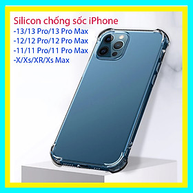 Ốp lưng Silicon chống sốc dành cho iPhone 12/12 Pro/12 Pro Max/ 11/11 Pro/11 Pro Max/ X/Xs/Xs Max/XR bảo vệ camera sau