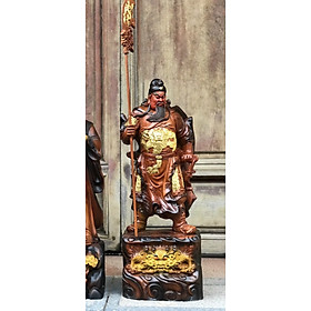Mua Tượng quan công trấn ải bằng gổ hương đá pu giả cổ kt cao 60cm