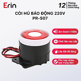 Mua Còi báo động chống trộm 220V PINGRON PR-S07 - Âm thanh báo động 110Db  sử dụng nguồn 220V  phù hợp nhiều loại trung tâm