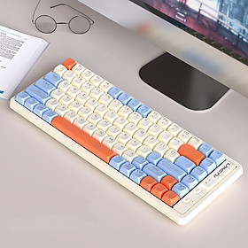 Mua Bàn Phím Cơ Gaming không dây GK85 chống ồn - Bluetooth + USB - Pin sạc TypeC - Hotswap cho máy tính laptop điện thoại Hàng nhập khẩu - Blue