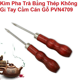Kim Pha Trà Bằng Thép Không Gỉ Tay Cầm Cán Gỗ PVN4709