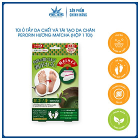 Túi ủ tẩy tế bào chết, dưỡng ẩm chân PERORIN (Matcha) - Nhật Bản - Chính hãng - Hộp 1 túi