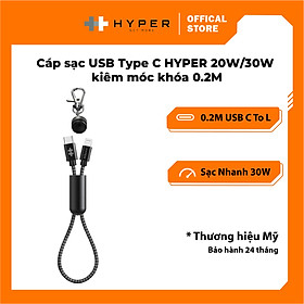 Dây Cáp Sạc USB-C to Lightning Chuẩn MFi Cho iPhone/iPad  HyperDrive - Hàng Chính Hãng