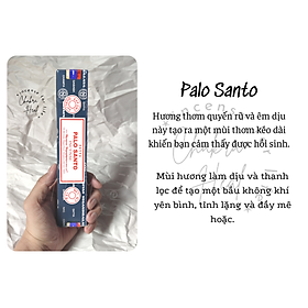 PALO SANTO Satya Incense - Nhang Thơm Ấn Độ - Mùi Hương Giúp Tăng Cường Sáng Tạo Và Tập Trung l Chakra Heal Incense