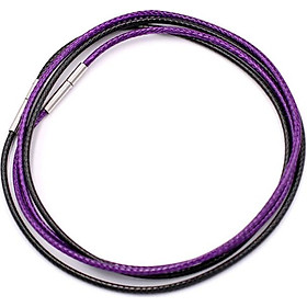 Combo 2 sợi dây vòng cổ cao su - đen + tím DCSEI1