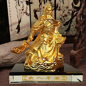 Mua Tượng Quan Công Đúc Đồng Trang Trí Taplo Ô Tô bàn làm việc - T034