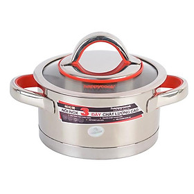 Mua Nồi inox cao cấp 3 đáy nắp kiếng Happy Cook Aries 16cm HC-16AR