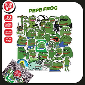 Hình ảnh Pepe Frog - Set 30 sticker decal hình dán nón bảo hiểm, laptop, xe máy, ô tô - STICKER FACTORY