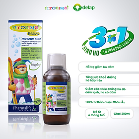 FITOBIMBI BRONCAMIL – SIRO THẢO DƯỢC CHUẨN HÓA CHÂU ÂU GIẢM HO 3 TRONG 1 CHO TRẺ (200ml)